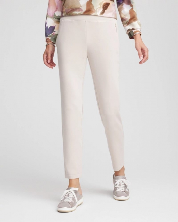 Chicos Zenergy® Soft Ankle Pants - SMOKEY TAUPE