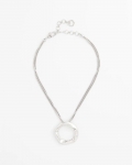 Chicos Short Circle Pendant Necklace - SILVER Chicos Short Circle Pendant Necklace - SILVER
