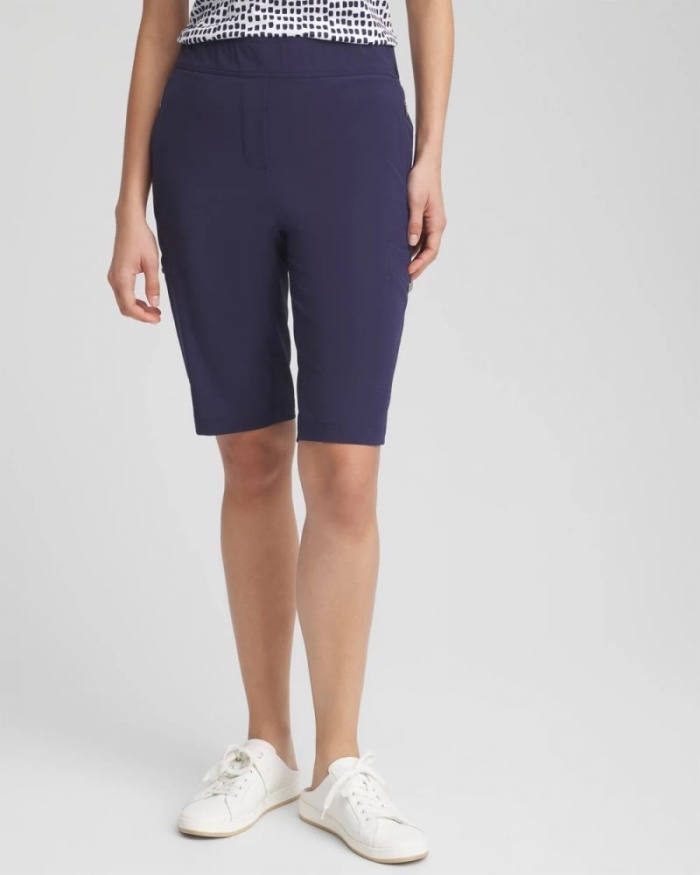 Chicos Zenergy® UPF Cargo Shorts - PASSPORT BLUE