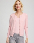 Chicos Crewneck Cardigan - BLUSHED Chicos Crewneck Cardigan - BLUSHED