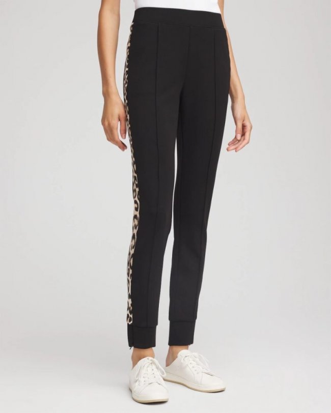 Chicos Zenergy® Colorblock Joggers - BLACK