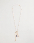 Chicos Medallion Pendant Pearl Necklace - ORCHID Chicos Medallion Pendant Pearl Necklace - ORCHID