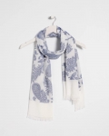 Chicos Paisley Jacquard Oblong Scarf - NEUTRAL Chicos Paisley Jacquard Oblong Scarf - NEUTRAL