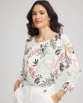 Chicos Touch of Cool™ Tapered Top - ECRU Chicos Touch of Cool™ Tapered Top - ECRU
