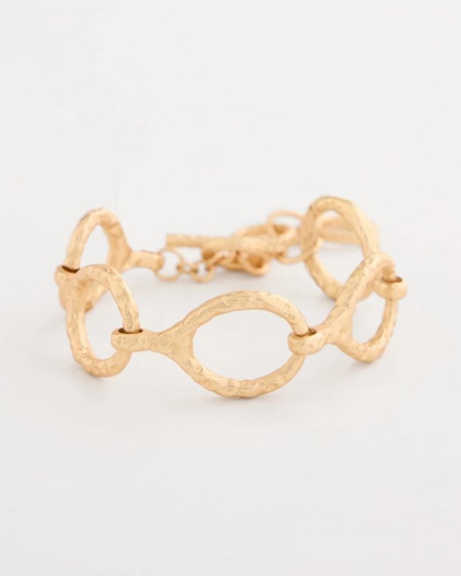 Chicos Goldtone Open Link Toggle Bracelet - GOLD