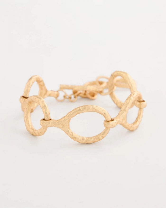 Chicos Goldtone Open Link Toggle Bracelet - GOLD