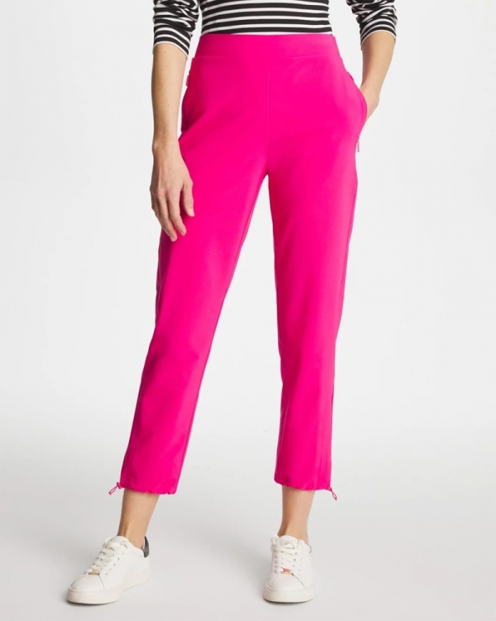 Chicos Zenergy® UPF Bungee Crop Pant - EUROPA PINK