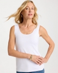 Chicos Microfiber Tank - OPTIC WHITE Chicos Microfiber Tank - OPTIC WHITE