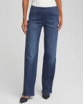 Chicos Pull On Wide Jean - ALEAH INDIGO