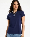 Chicos Perfect Crewneck Tee - PASSPORT BLUE