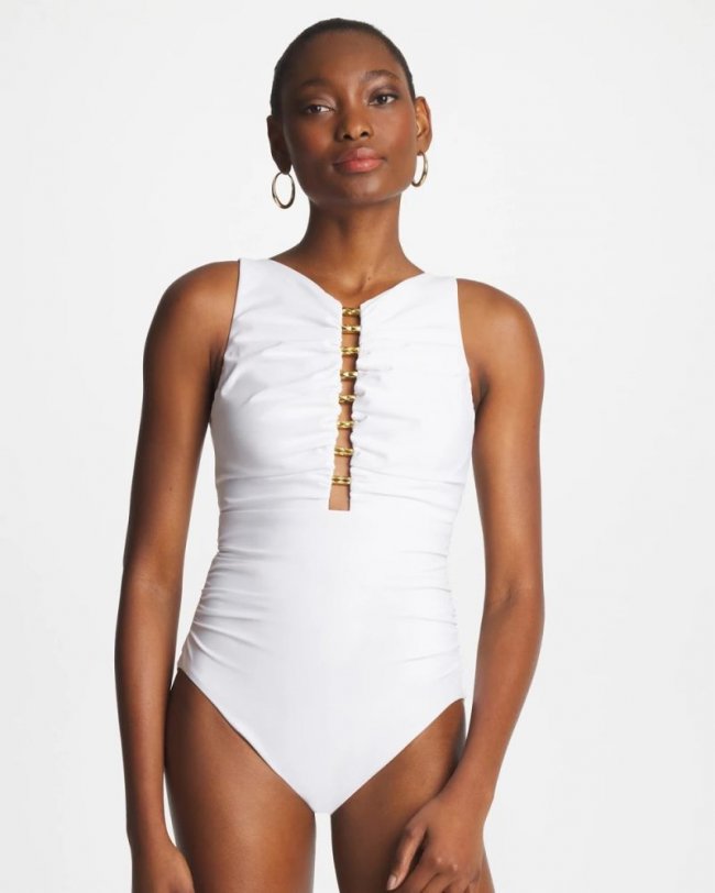 Chicos Miraclesuit® Razzle Dazzle Swizzle One Piece - WHITE