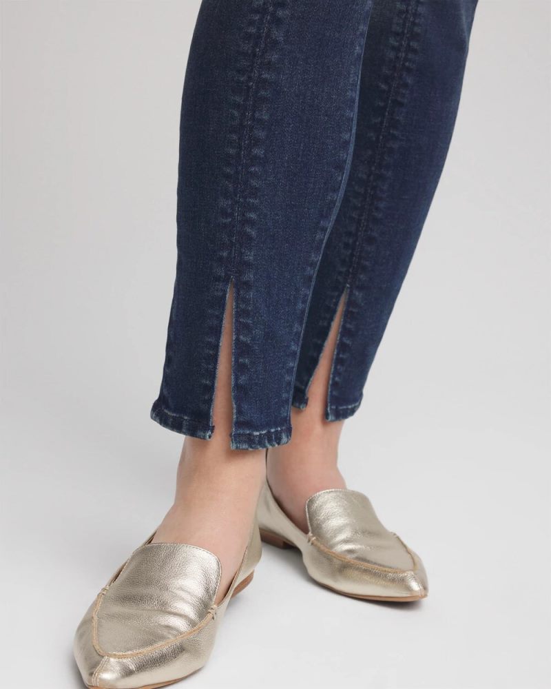 Chicos Pull-On Slim Ankle Jeggings - ESTERO INDIGO