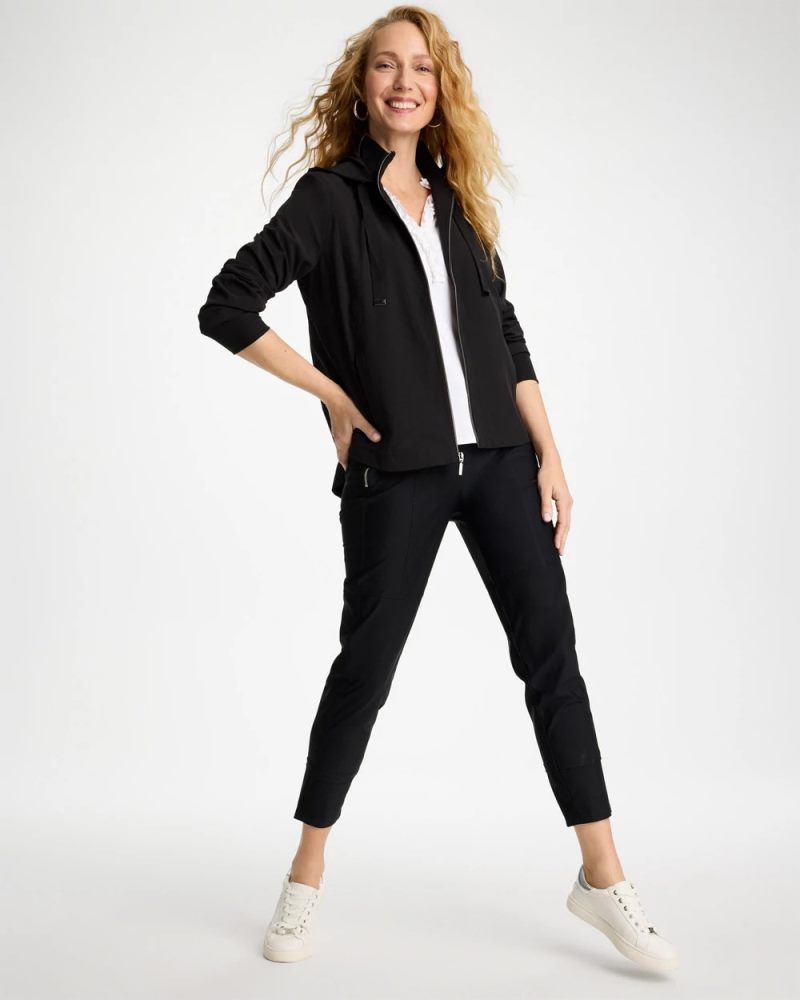 Chicos Zenergy® UPF Rib Mix Jacket - BLACK