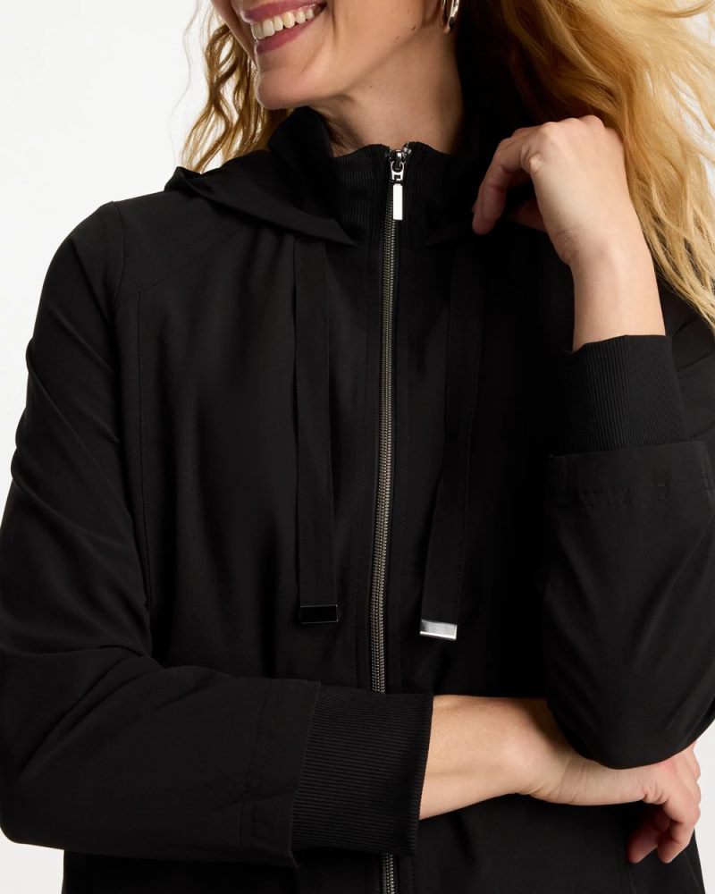 Chicos Zenergy® UPF Rib Mix Jacket - BLACK