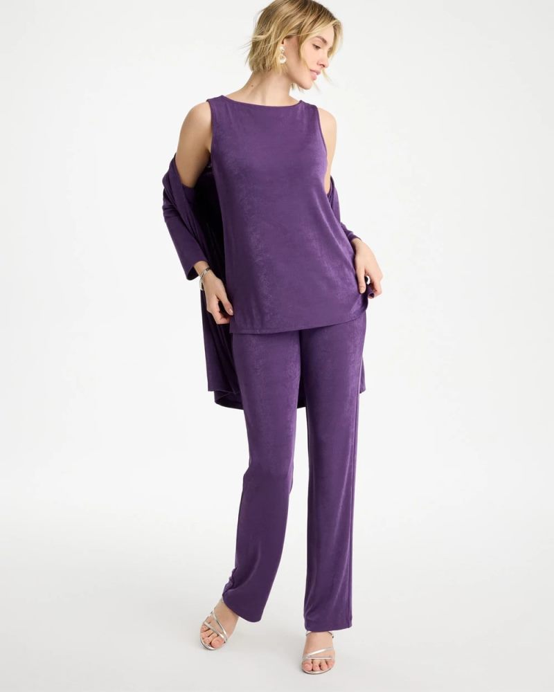 Chicos Travelers™ No Tummy Pants - RICH AMETHYST