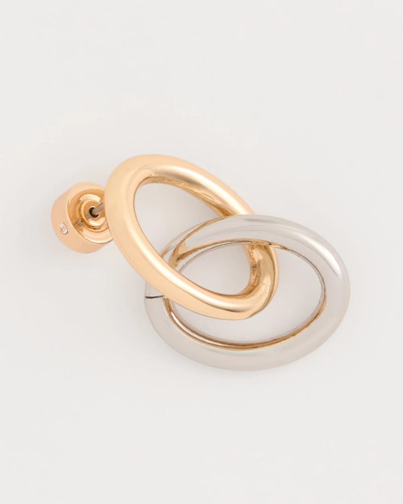 Chicos Mixed-Metal Link Earrings - MIXED METALS