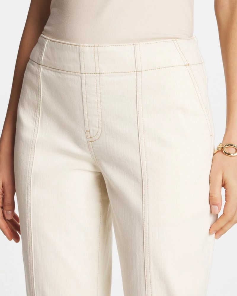 Chicos Pull-On Boyfriend Utility Cropped Jeans - NATURAL SEEDED