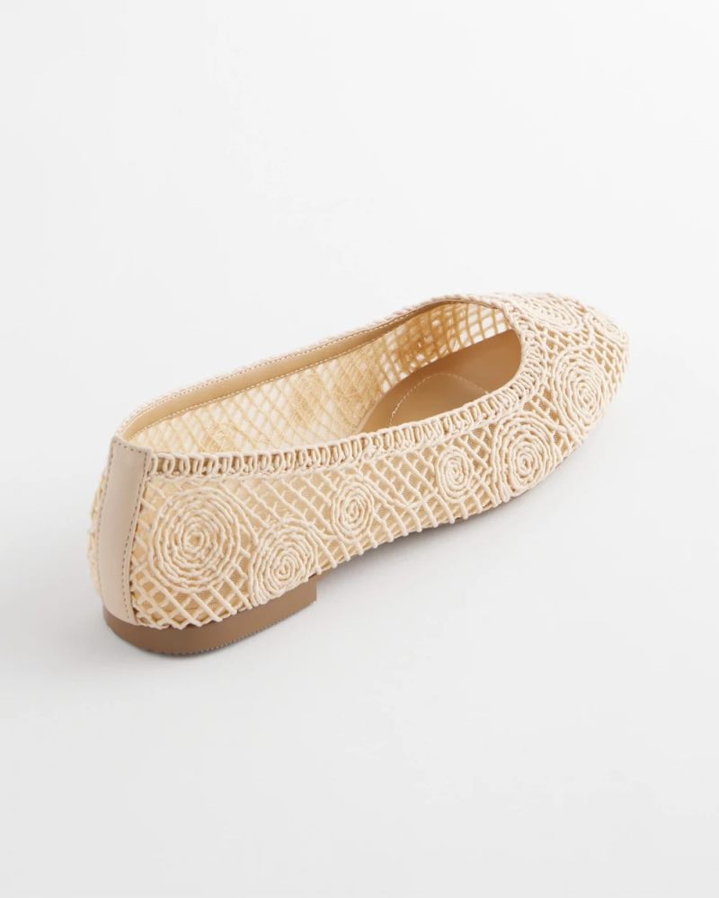 Chicos Cora Raffia Flats - NATURAL