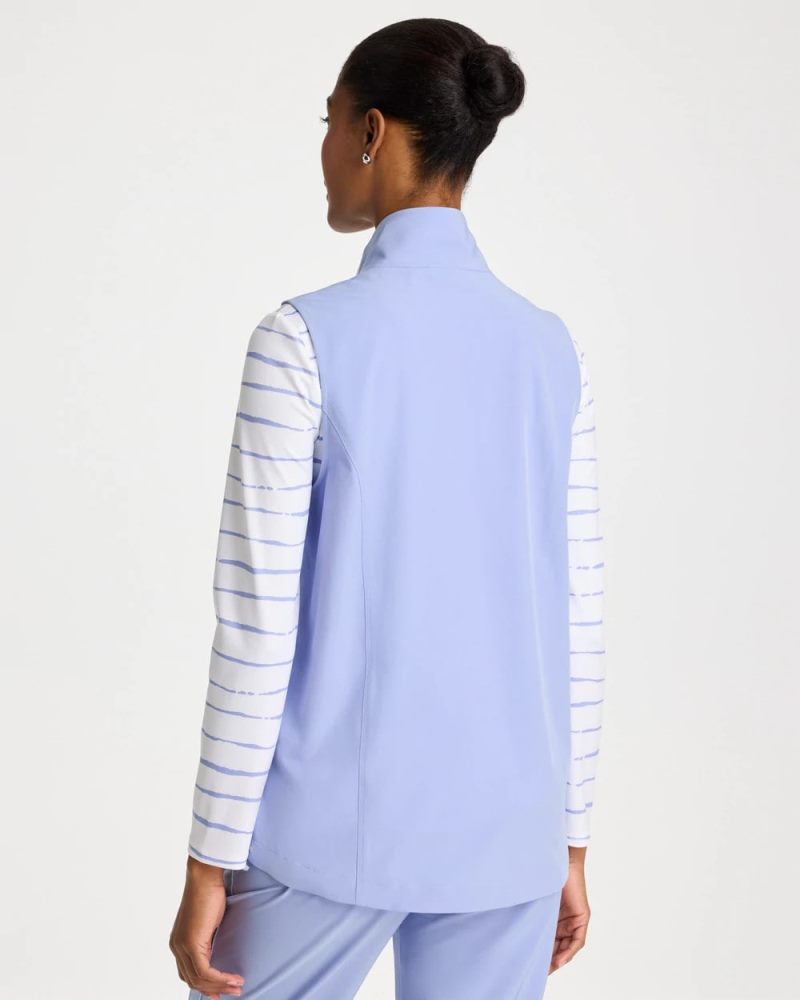 Chicos Zenergy® UPF Caviar Vest - BLUE MUSE