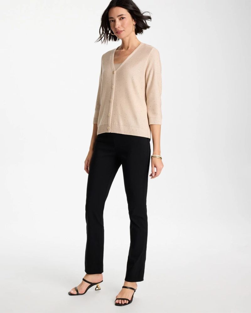 Chicos Brigitte™ Slim Pull-On Pants - BLACK