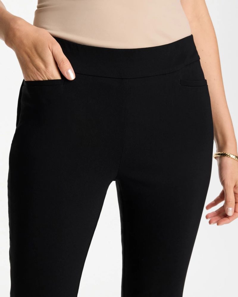 Chicos Brigitte™ Slim Pull-On Pants - BLACK