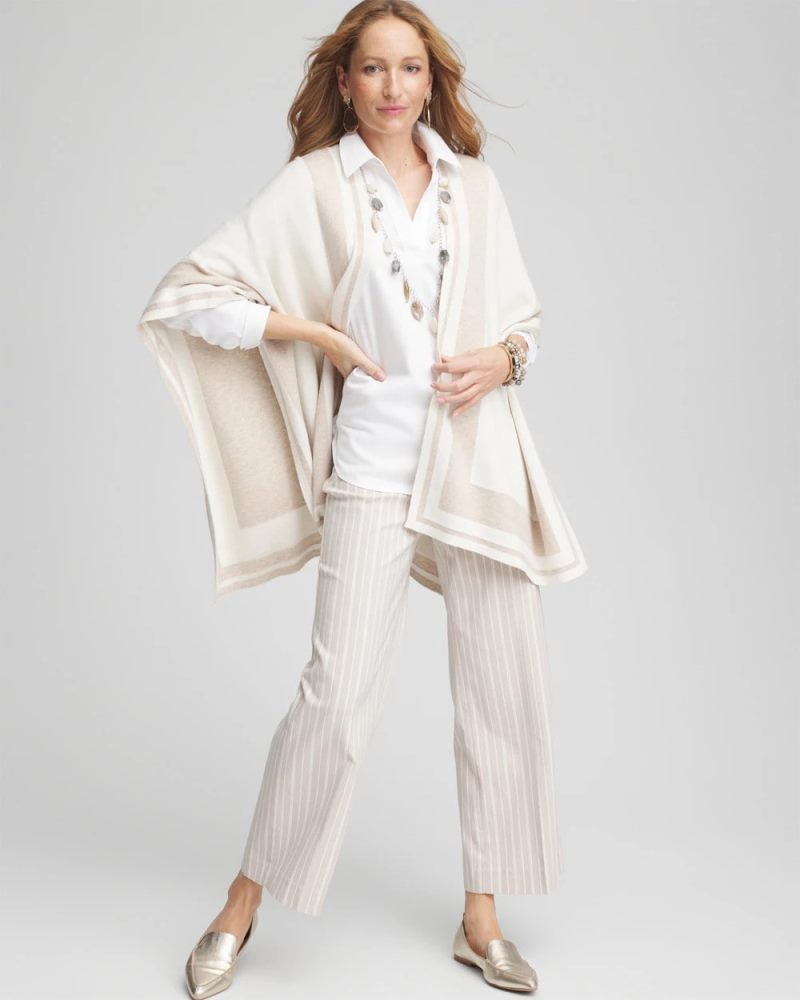 Chicos No Iron Popover Shirt - OPTIC WHITE