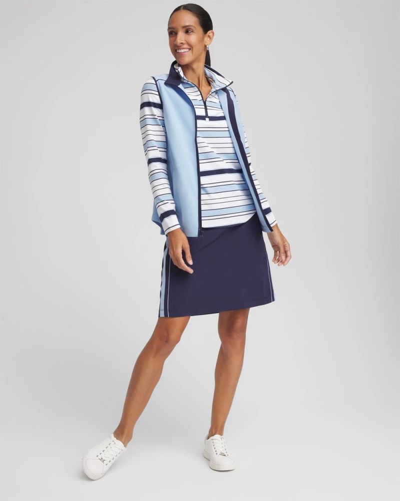 Chicos Zenergy® UPF Half Zip - CRYSTAL TOPAZ