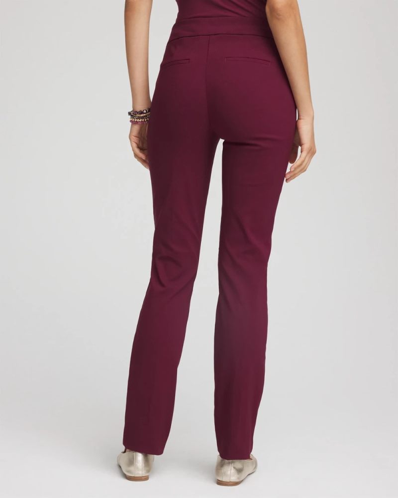Chicos Brigitte™ Slim Pull-On Pants - DEEP CHIANTI