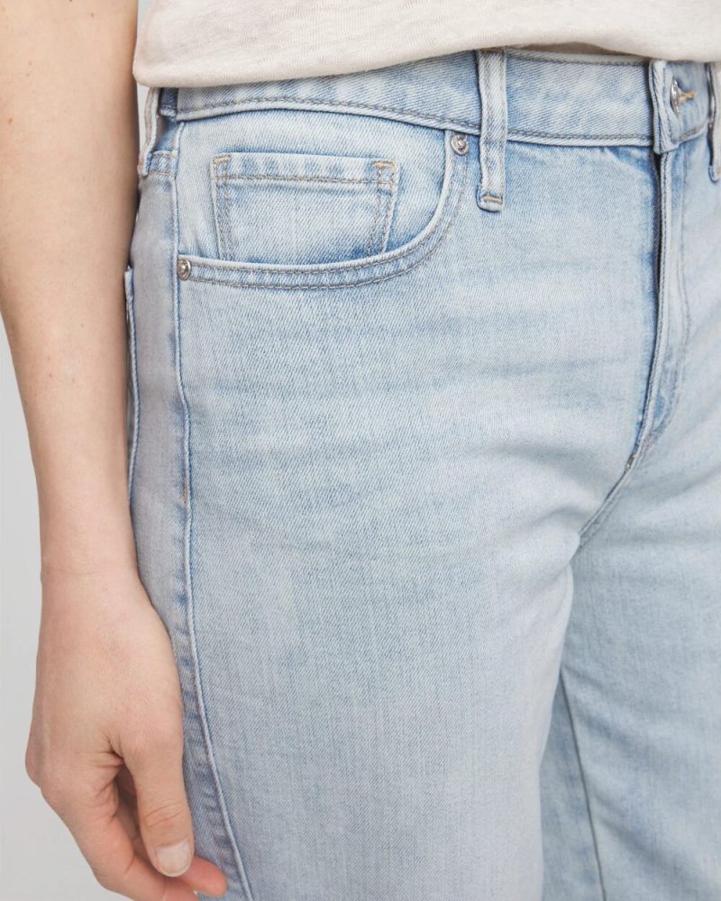Chicos Relaxed Tapered Cropped Jeans - BELLEVIEW INDIGO