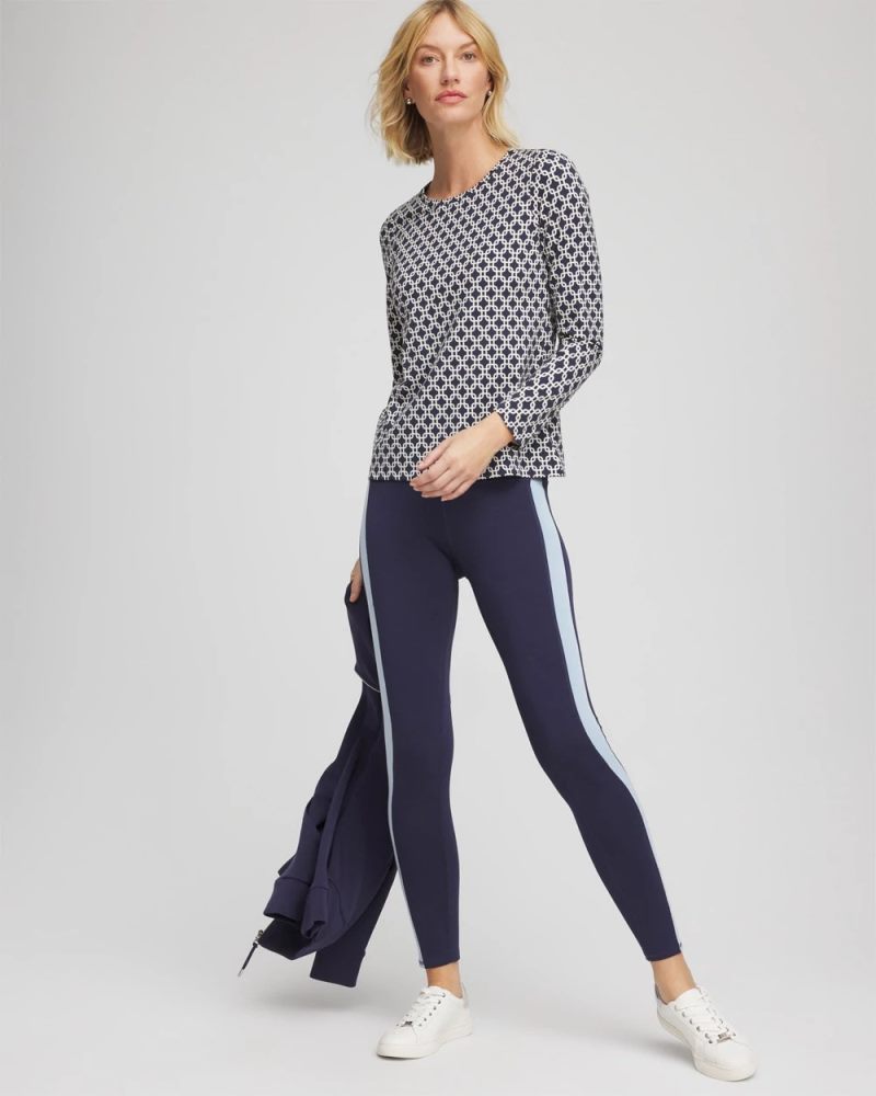 Chicos Zenergy® Chain Top - PASSPORT BLUE