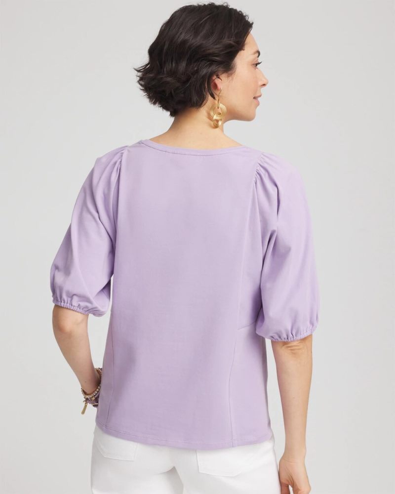 Chicos Dolman Sleeve Top - GENTLE LAVENDER