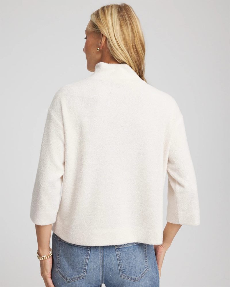 Chicos Jacquard Cozy Turtleneck - ENGLISH CREAM