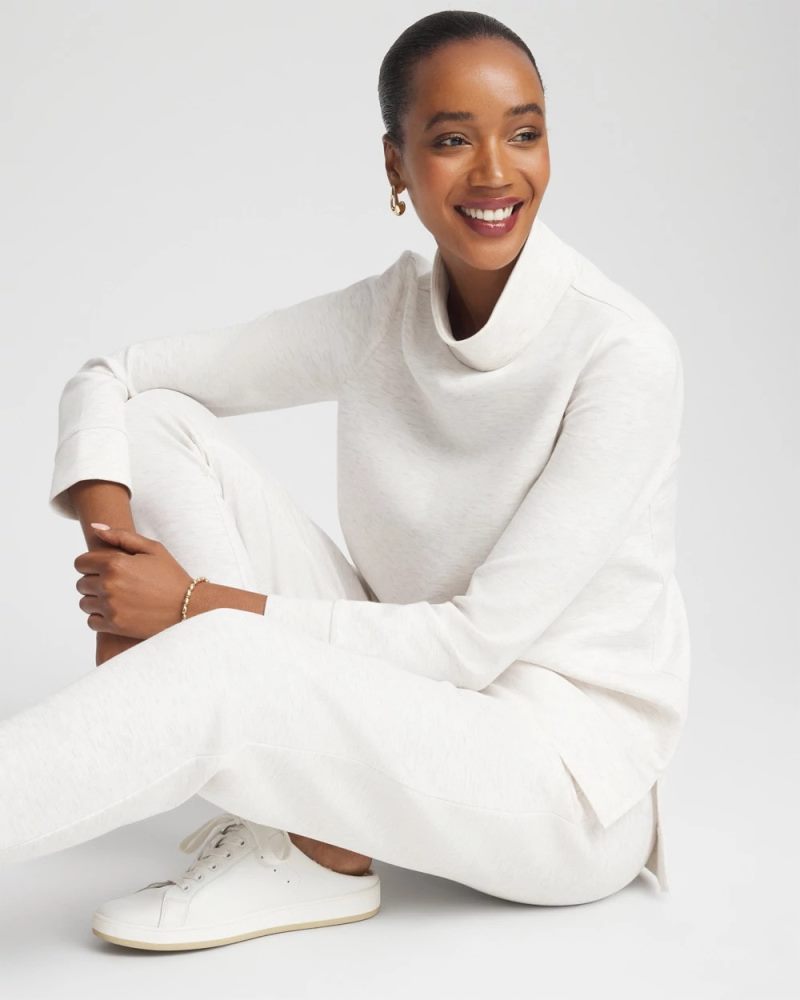Chicos Zenergy® Mockneck Tunic - ECRU