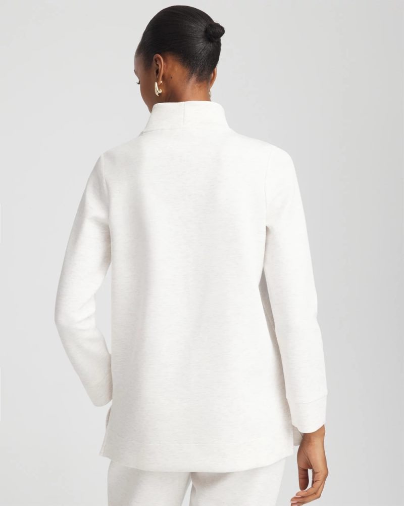 Chicos Zenergy® Mockneck Tunic - ECRU