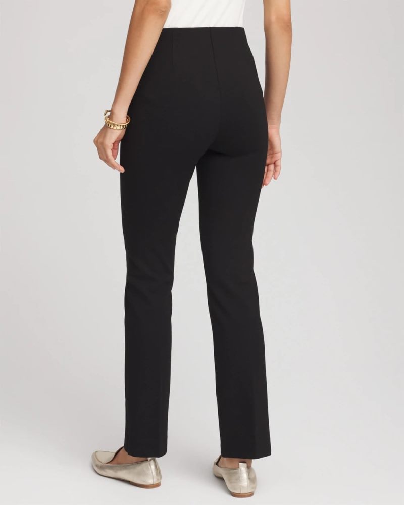 Chicos Juliet Straight Ankle Pants - BLACK