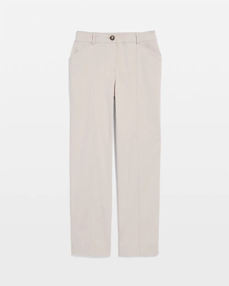 Chicos Emme Straight Ankle Pants - SMOKEY TAUPE