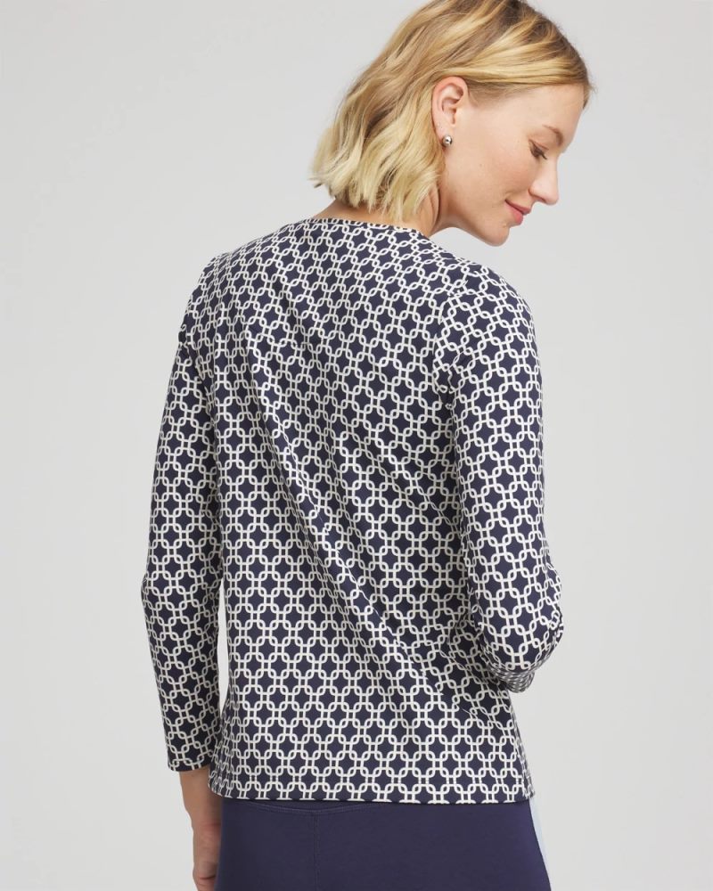 Chicos Zenergy® Chain Top - PASSPORT BLUE