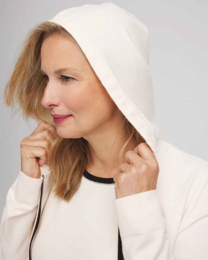 Chicos Zenergy® Luxe Cashmere-Blend Jacket - ENGLISH CREAM