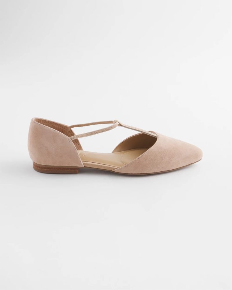 Chicos Glory Pointed Toe Flats - NATURAL