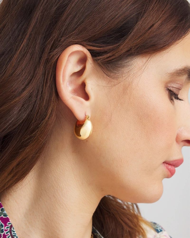 Chicos No Droop® Gold-Tone Huggie Hoop Earrings - GOLD