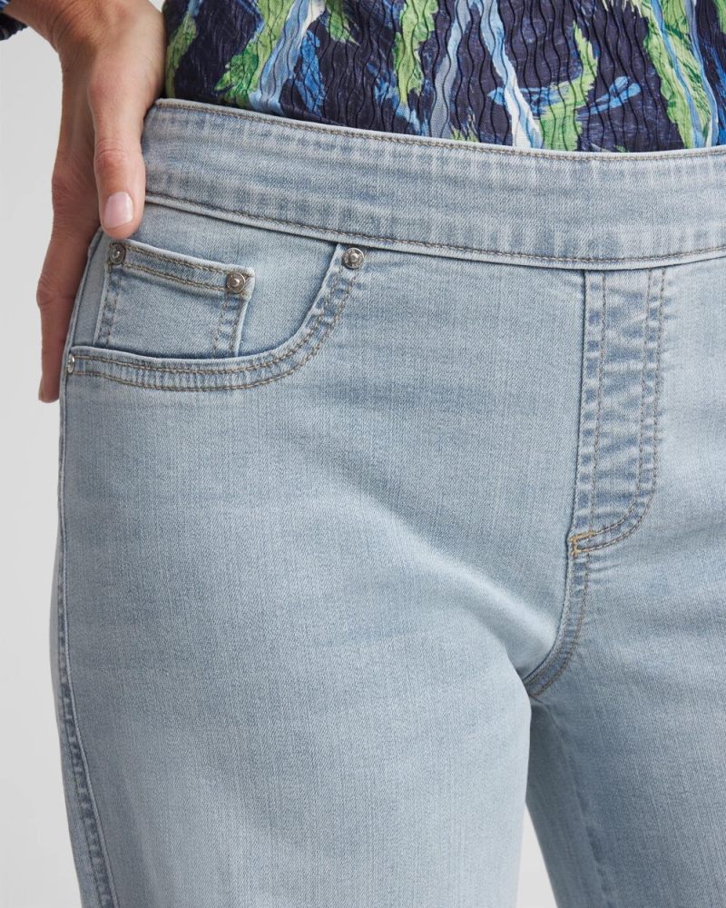Chicos Pull On Wide Jean - DELPHINIA INDIGO