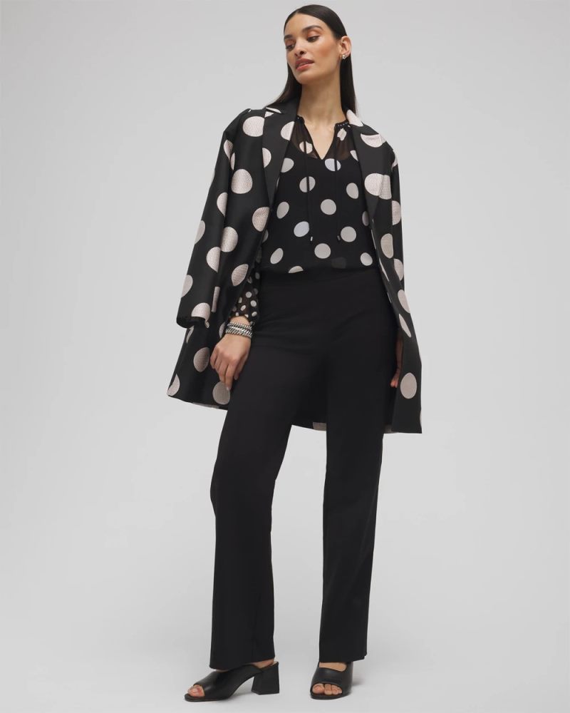 Chicos Brigitte™ Slim Wide-Leg Pants - BLACK