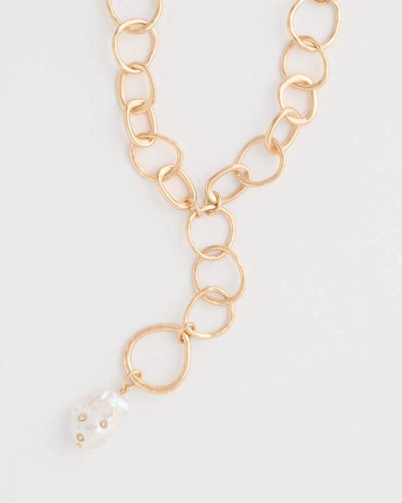 Chicos Pearl Y-Necklace - PEARL