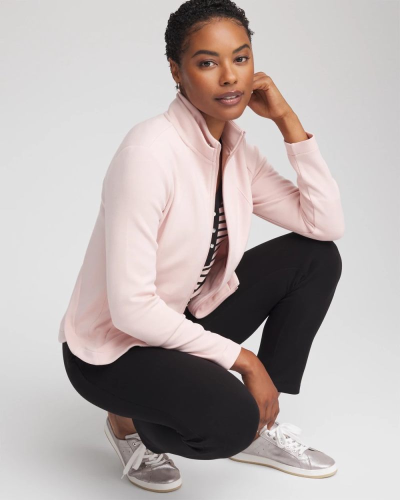 Chicos Zenergy® Convertible Jacket - ROSE SMOKE