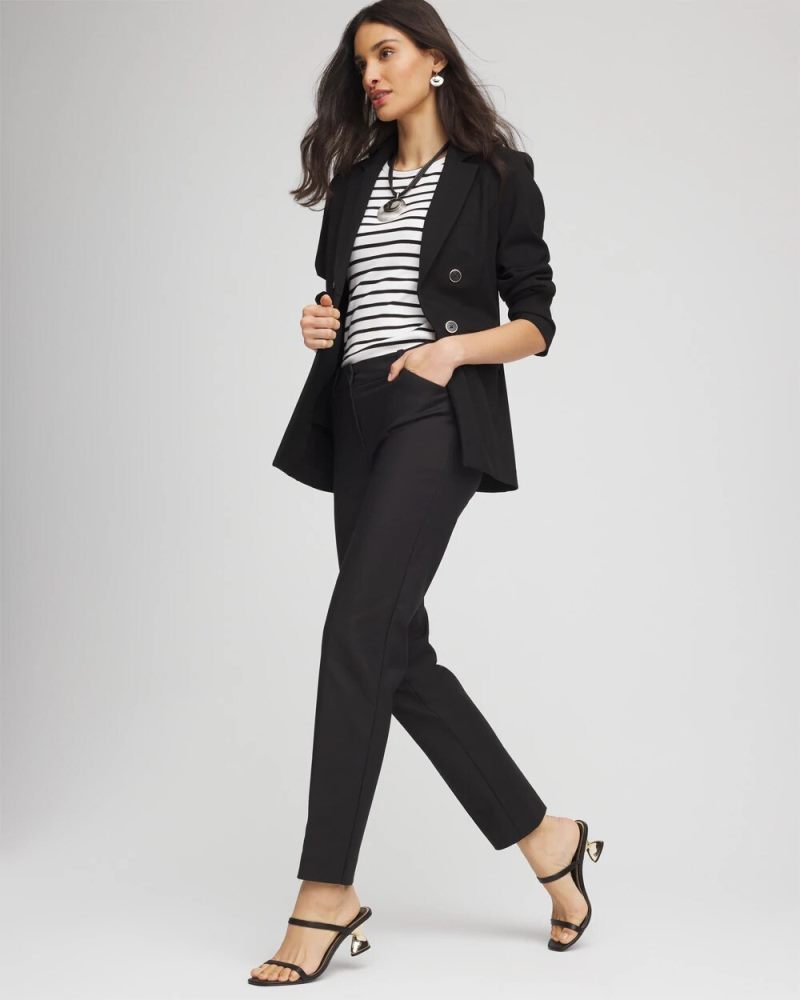 Chicos Emme Slim Ankle Pants - BLACK