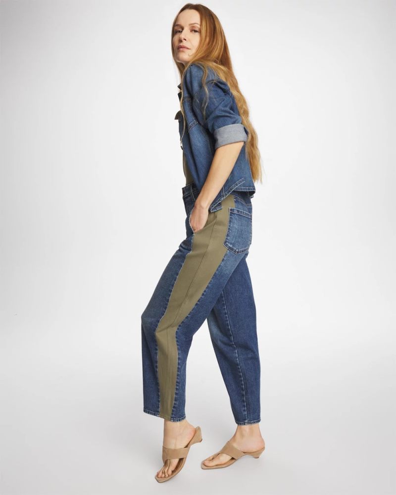 Chicos Utility Barrel Jeans - MARIANA INDIGO
