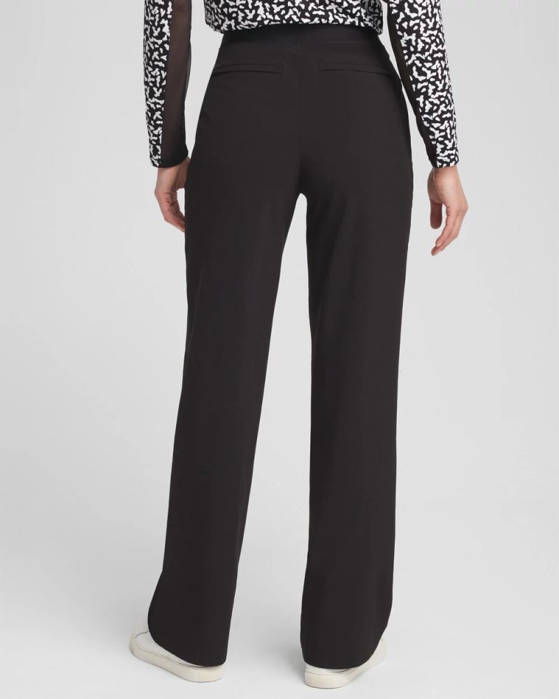 Chicos Zenergy® UPF Wide Leg Trousers - BLACK