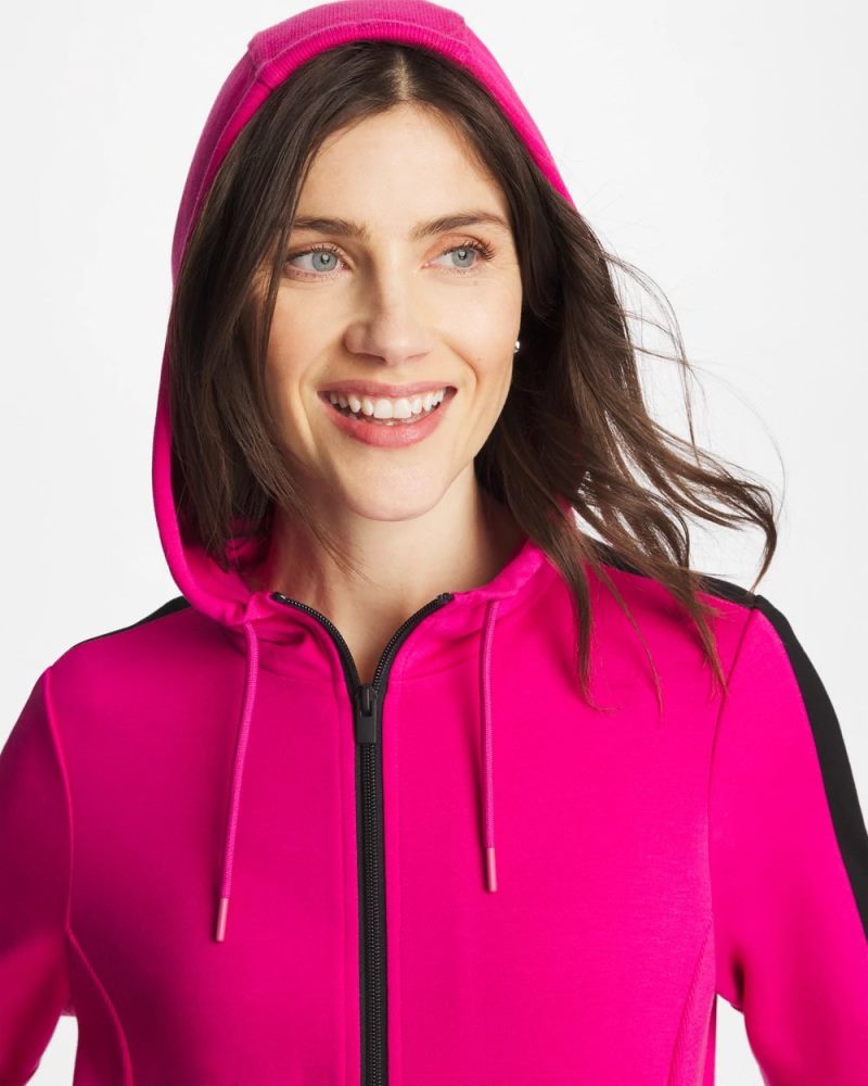 Chicos Zenergy® Double-Knit Contrast Jacket - EUROPA PINK