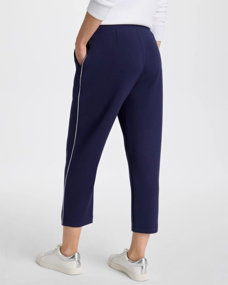 Chicos Zenergy® Soft Pique Cropped Pants - PASSPORT BLUE