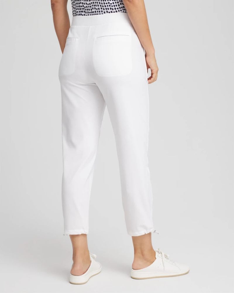 Chicos Zenergy® UPF Bungee Neema Cropped Pants - ALABASTER